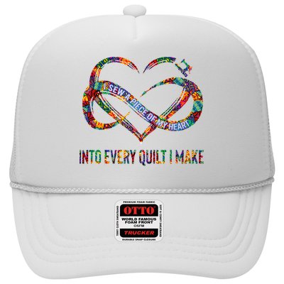 I Sew A Piece Of My Heart Into Every Quilt I Make Trucker Hat