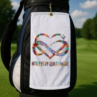 I Sew A Piece Of My Heart Into Every Quilt I Make Golf Towel