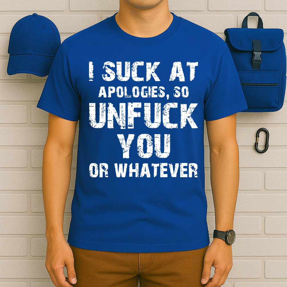 I Suck At Apologies So Unfuck You Or Whatever T-Shirt