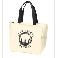 Iron Sights Alumni Boot Camp Shooting Marksmanship Veteran Zip Tote Bag