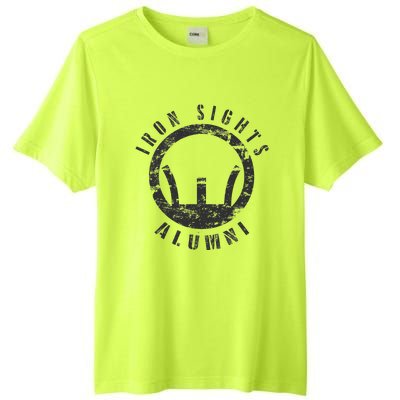 Iron Sights Alumni Boot Camp Shooting Marksmanship Veteran Tall Fusion ChromaSoft Performance T-Shirt