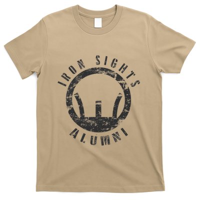Iron Sights Alumni Boot Camp Shooting Marksmanship Veteran T-Shirt