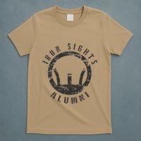 Iron Sights Alumni Boot Camp Shooting Marksmanship Veteran T-Shirt
