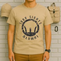 Iron Sights Alumni Boot Camp Shooting Marksmanship Veteran T-Shirt