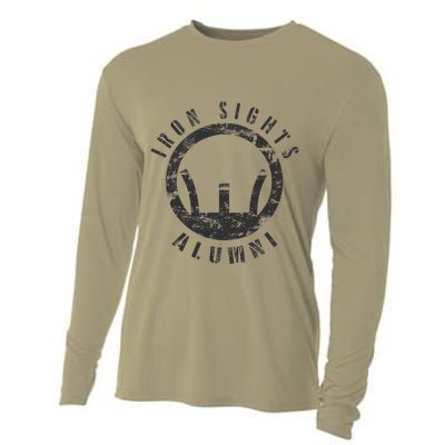 Iron Sights Alumni Boot Camp Shooting Marksmanship Veteran Cooling Performance Long Sleeve Crew