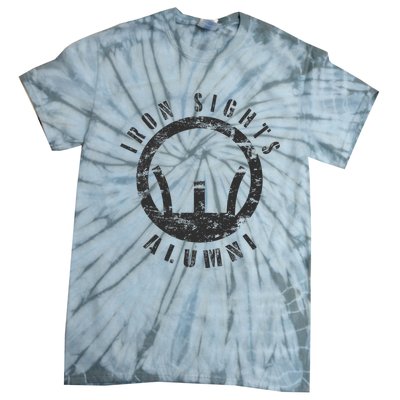 Iron Sights Alumni Boot Camp Shooting Marksmanship Veteran Tie-Dye T-Shirt