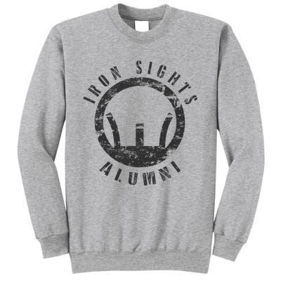 Iron Sights Alumni Boot Camp Shooting Marksmanship Veteran Sweatshirt