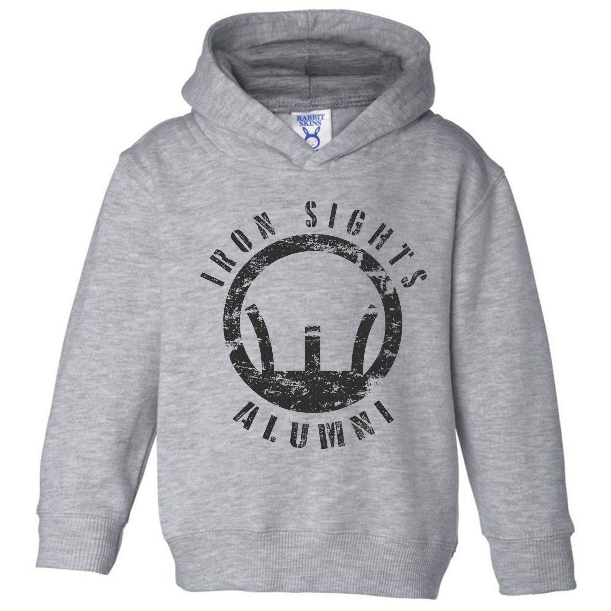 Iron Sights Alumni Boot Camp Shooting Marksmanship Veteran Toddler Hoodie