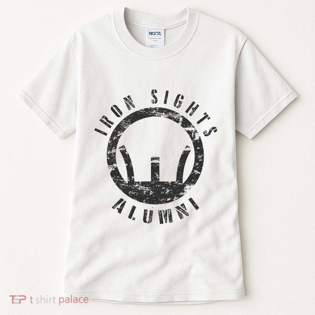 Iron Sights Alumni Boot Camp Shooting Marksmanship Veteran Tall T-Shirt