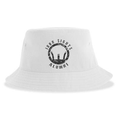 Iron Sights Alumni Boot Camp Shooting Marksmanship Veteran Sustainable Bucket Hat