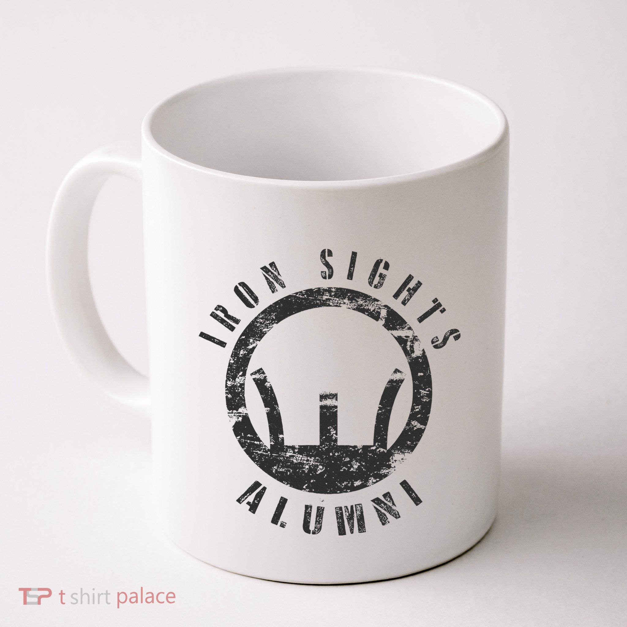 Iron Sights Alumni Boot Camp Shooting Marksmanship Veteran Mug