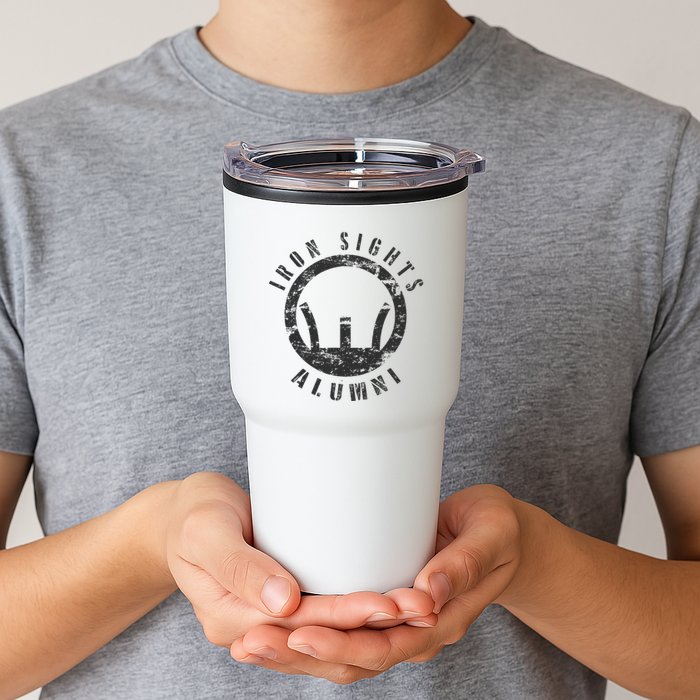 Iron Sights Alumni Boot Camp Shooting Marksmanship Veteran Tumbler