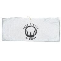 Iron Sights Alumni Boot Camp Shooting Marksmanship Veteran Large Microfiber Waffle Golf Towel