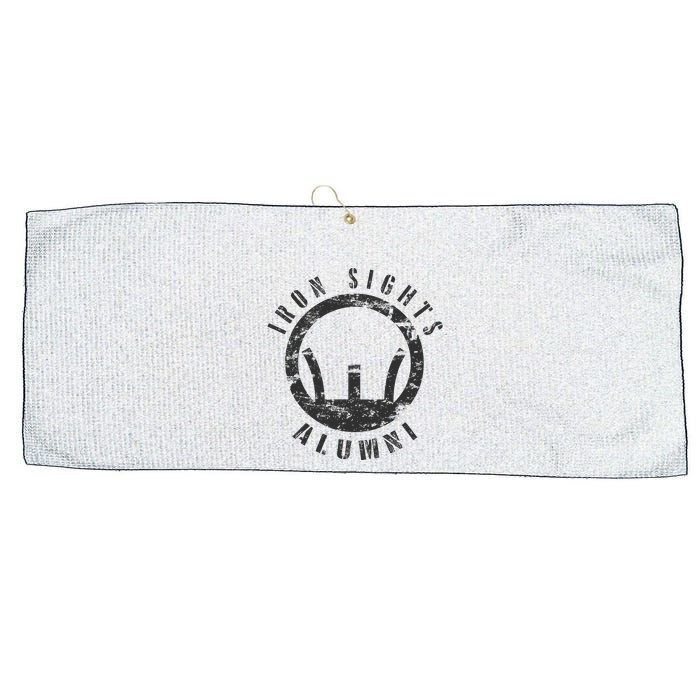 Iron Sights Alumni Boot Camp Shooting Marksmanship Veteran Large Microfiber Waffle Golf Towel