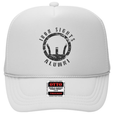 Iron Sights Alumni Boot Camp Shooting Marksmanship Veteran Trucker Hat