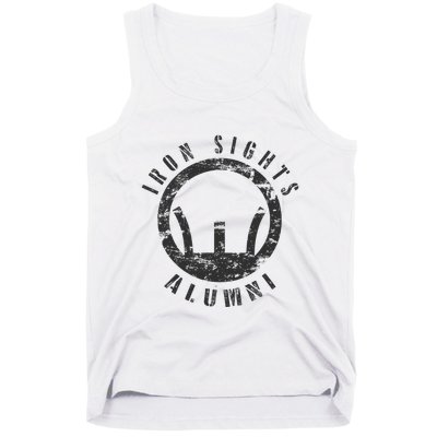 Iron Sights Alumni Boot Camp Shooting Marksmanship Veteran Tank Top