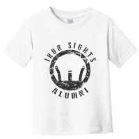 Iron Sights Alumni Boot Camp Shooting Marksmanship Veteran Toddler T-Shirt