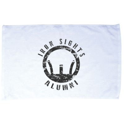 Iron Sights Alumni Boot Camp Shooting Marksmanship Veteran Microfiber Hand Towel