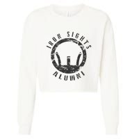 Iron Sights Alumni Boot Camp Shooting Marksmanship Veteran Cropped Pullover Crew