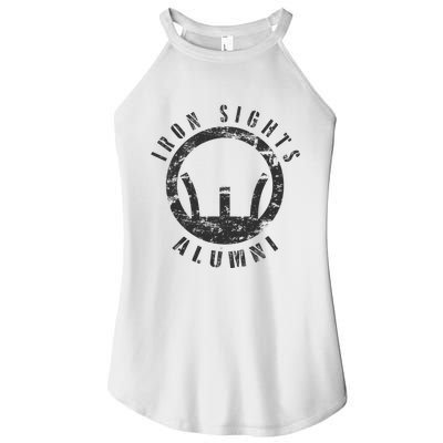 Iron Sights Alumni Boot Camp Shooting Marksmanship Veteran Women's Perfect Tri Rocker Tank