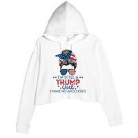 I'm Still A Trump I Make No Apologies Trump 2024 Crop Fleece Hoodie