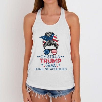 I'm Still A Trump I Make No Apologies Trump 2024 Women's Knotted Racerback Tank