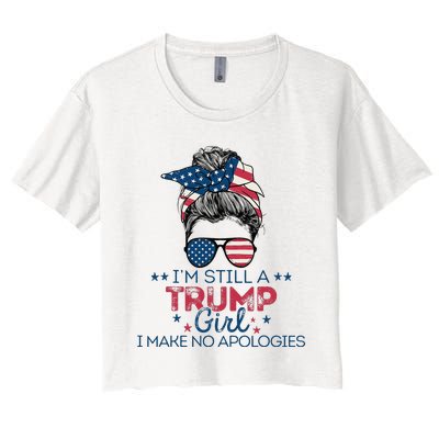 I'm Still A Trump I Make No Apologies Trump 2024 Women's Crop Top Tee