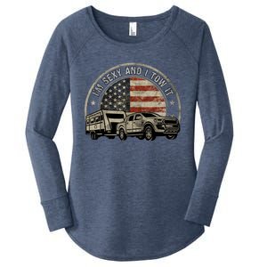 IM Sexy And I Tow It Women's Perfect Tri Tunic Long Sleeve Shirt