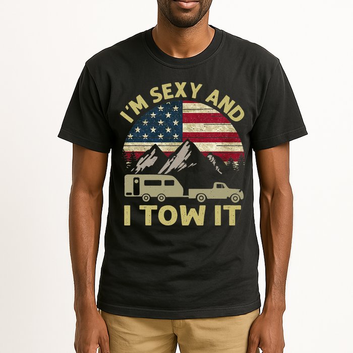 I'm Sexy And I Tow It Funny Caravan Camping RV Trailer Tee Tall T-Shirt