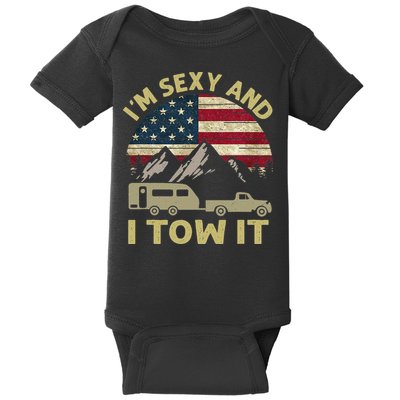 I'm Sexy And I Tow It Funny Caravan Camping RV Trailer Tee Baby Bodysuit