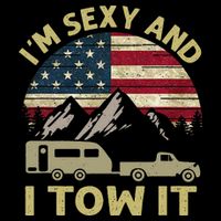 I'm Sexy And I Tow It Funny Caravan Camping RV Trailer Tee Wool Snapback Cap