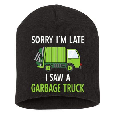 I Saw A Garbage Truck Costume Recycling Garbage Short Acrylic Beanie