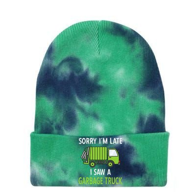 I Saw A Garbage Truck Costume Recycling Garbage Tie Dye 12in Knit Beanie