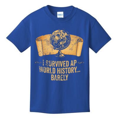 I Survived Ap World History Barely Kids T-Shirt