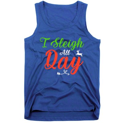 I Sleigh All Day Funny Christmas Gift Tank Top