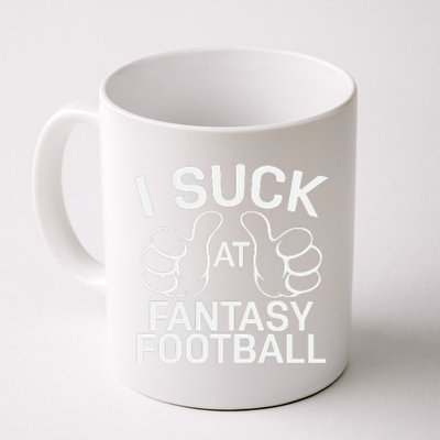 I Suck At Fantasy Football Graphic Coffee Mug