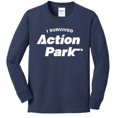 I Survived Action Park Kids Long Sleeve Shirt