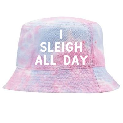 I Sleigh All Day Gift Tie-Dyed Bucket Hat