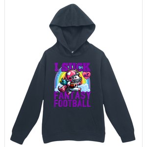 I Suck At Fantasy Football Unicorn Rainbow Loser Urban Pullover Hoodie