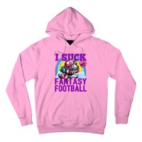 I Suck At Fantasy Football Unicorn Rainbow Loser Hoodie