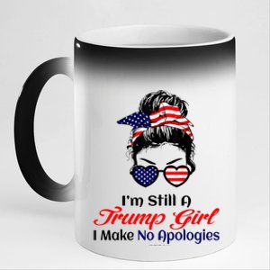 IM Still A Trump Make No Apologies Patriotic American Gift 11oz Black Color Changing Mug