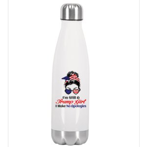 IM Still A Trump Make No Apologies Patriotic American Gift Stainless Steel Insulated Water Bottle