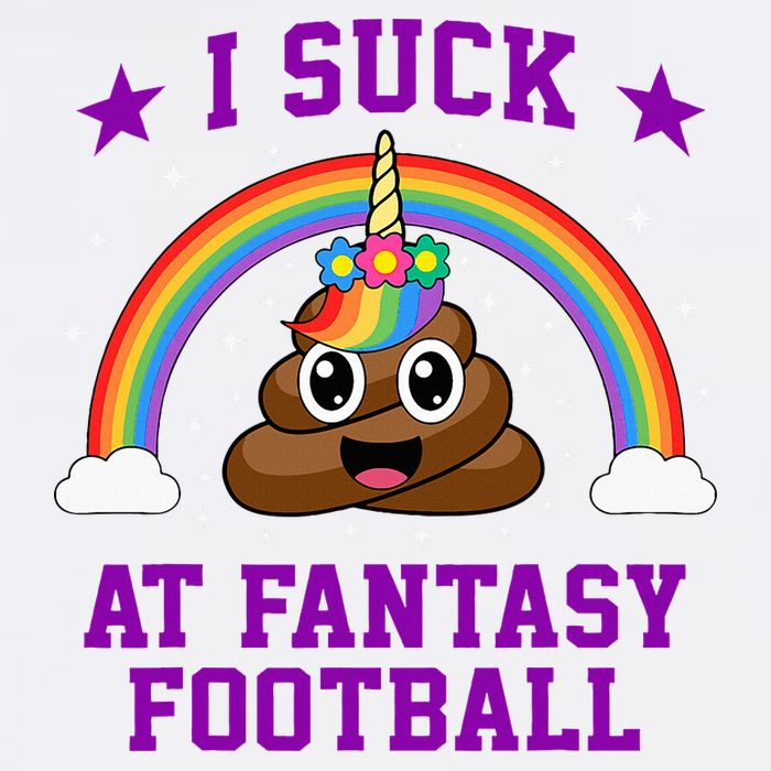 I Suck At Fantasy Football Loser Poop Unicorn Doggie Tank
