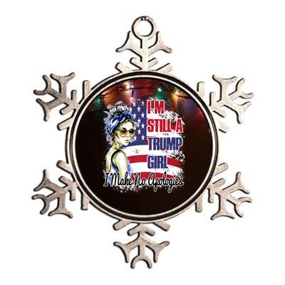 I'm Still A Trump Girl I Make No Apologies Trump 2024 Metallic Star Ornament