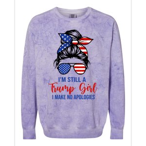 IM Still A Trump Make No Apologies Patriotic American Great Gift Colorblast Crewneck Sweatshirt