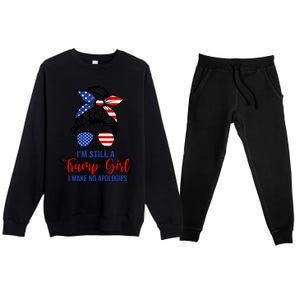 IM Still A Trump Make No Apologies Patriotic American Great Gift Premium Crewneck Sweatsuit Set