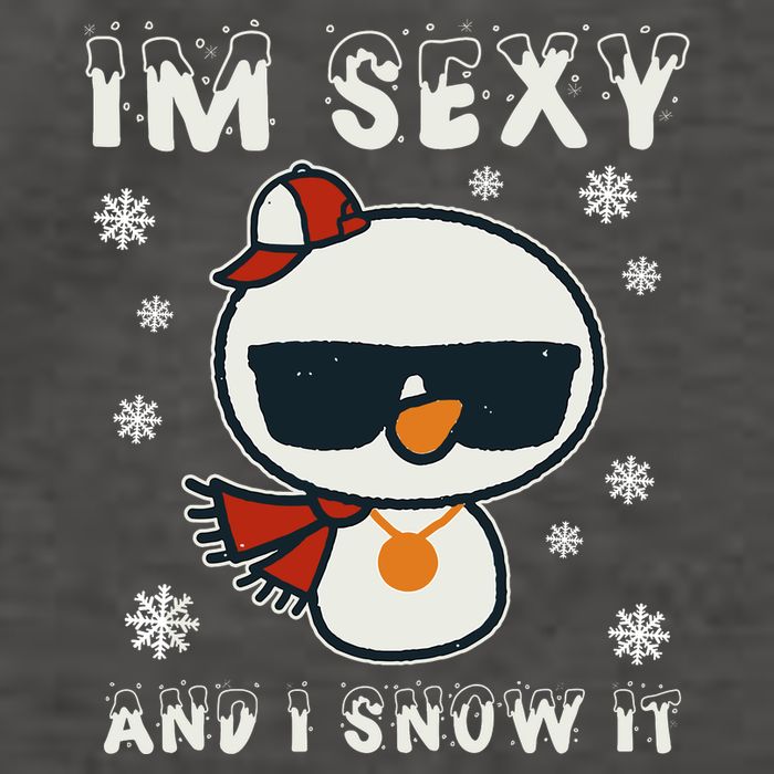 Im Sexy And I Snow It Retro Funny Snowman Vector Backpack
