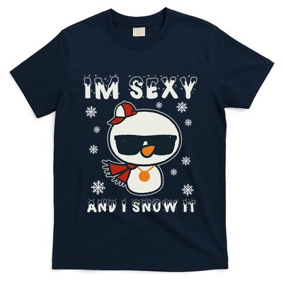 Im Sexy And I Snow It Retro Funny Snowman T-Shirt