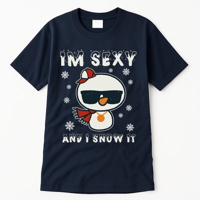 Im Sexy And I Snow It Retro Funny Snowman Tall T-Shirt