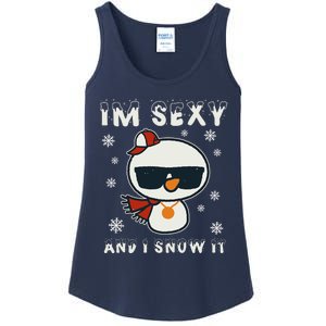 Im Sexy And I Snow It Retro Funny Snowman Ladies Essential Tank